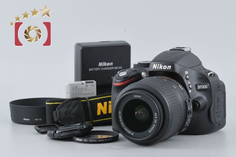 Nikon ニコン 【】Nikon ニコン D5100 18-55 VR レンズキット シャッター回数僅少 デジタル一眼レフカメラ