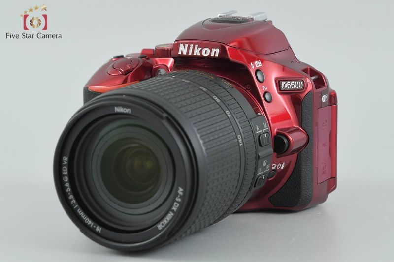 希少 未使用 Nikon ニコン D5500 18-140 VR KIT レッド Amazon | Nikon デジタル一眼レフカメラ D5500 18-140 VR レンズキット