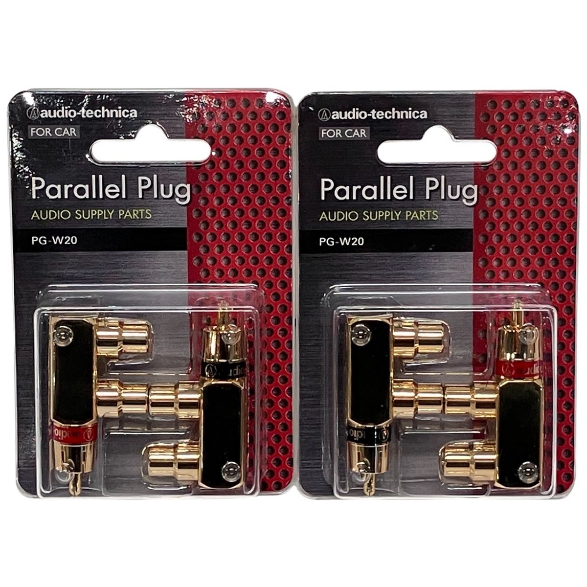 Audio-technica PG-W 20 RCA 分岐プラグ アダプター パラレルプラグ 音響 2点セット