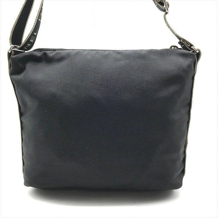 CHANEL シャネル ココマーク スポーツライン ナイロン キャンバス ミニ ボディ ショルダー バッグ ブラック かばん 鞄 a 11131