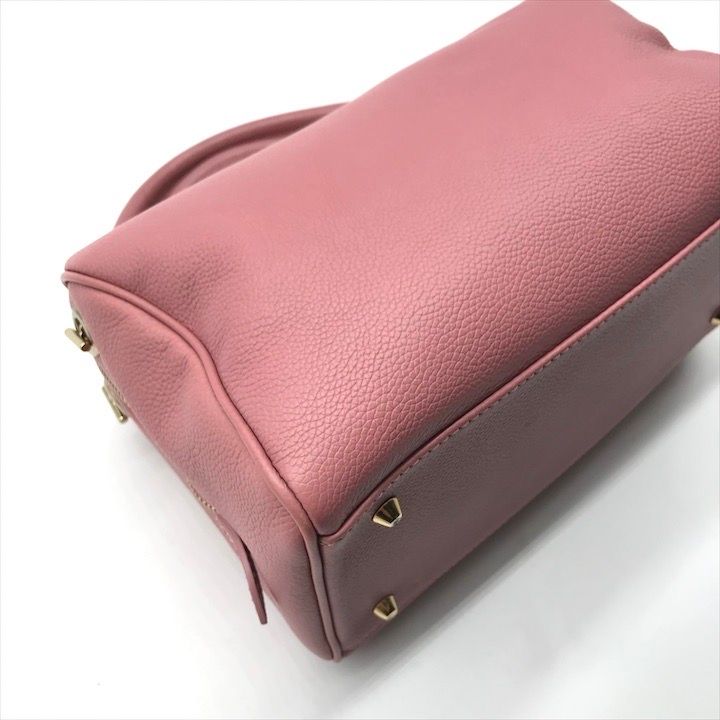 美品 MORABITO モラビト ゴールド金具 レザー ミニ チェーン ハンド