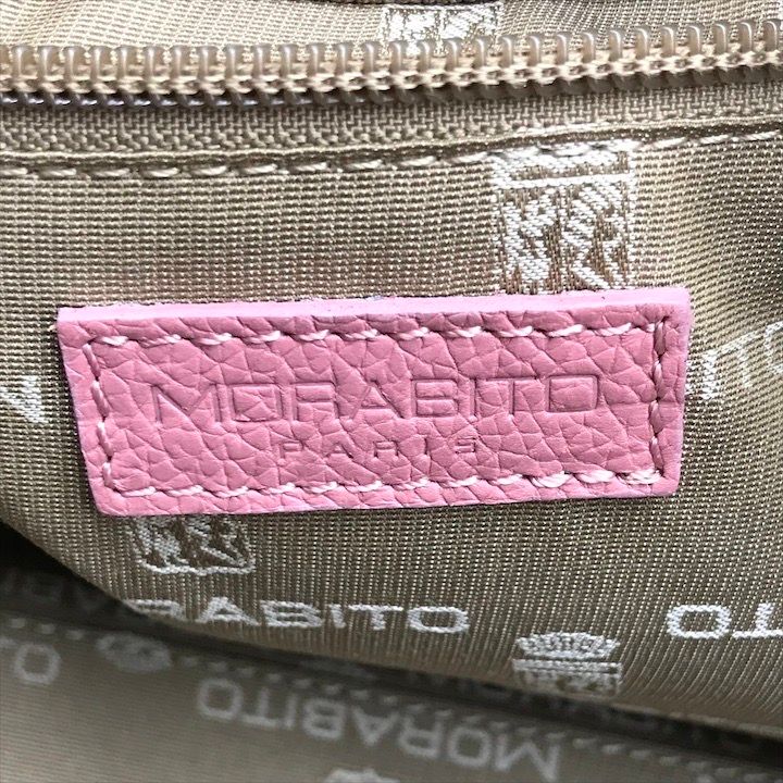 美品 MORABITO モラビト ゴールド金具 レザー ミニ チェーン ハンド