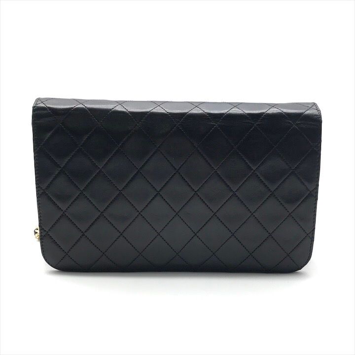 CHANEL シャネル ココマーク プッシュロック マトラッセ ラムスキン チェーン ショルダー バッグ ブラック ブランド 鞄 BAG k 7059