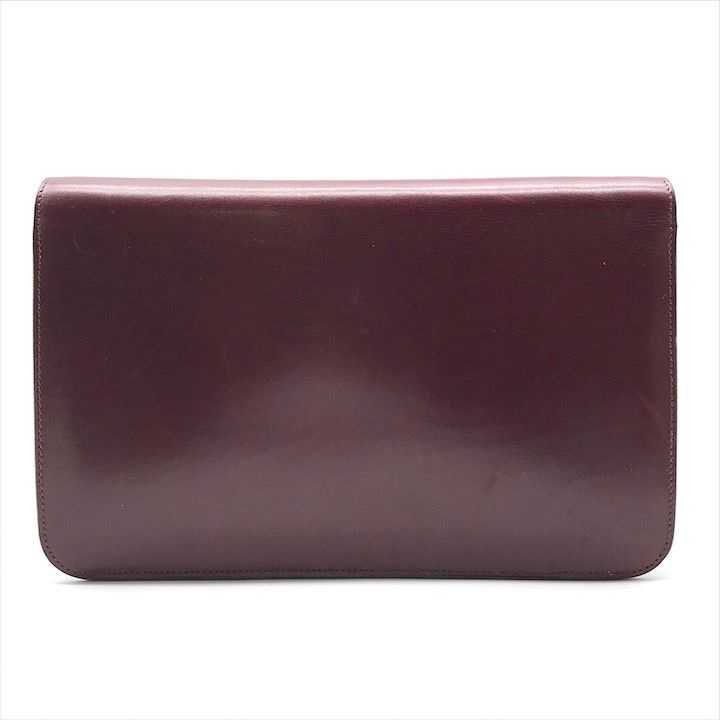 CHANEL シャネル ココマーク プッシュロック カーフスキン チェーン ショルダー バッグ ボルドー レディース ブランド k 7139