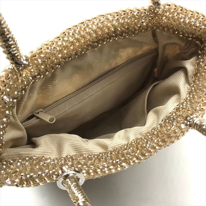 美品 ANTEPRIMA アンテプリマ ビジュー ワイヤー ハンド バッグ