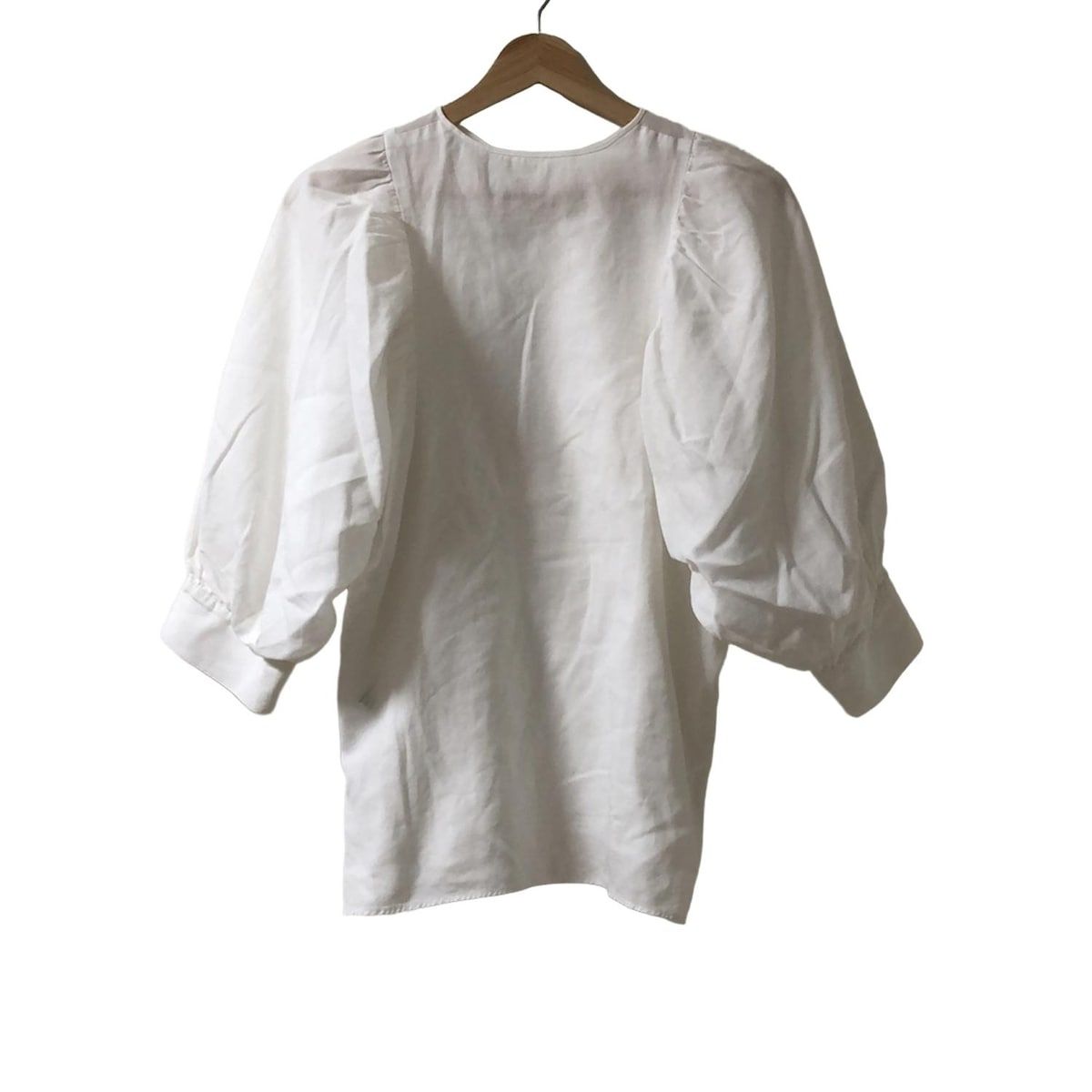 BEIGE ベイジ 七分袖カットソー サイズ4 XL レディース 白 クルーネック