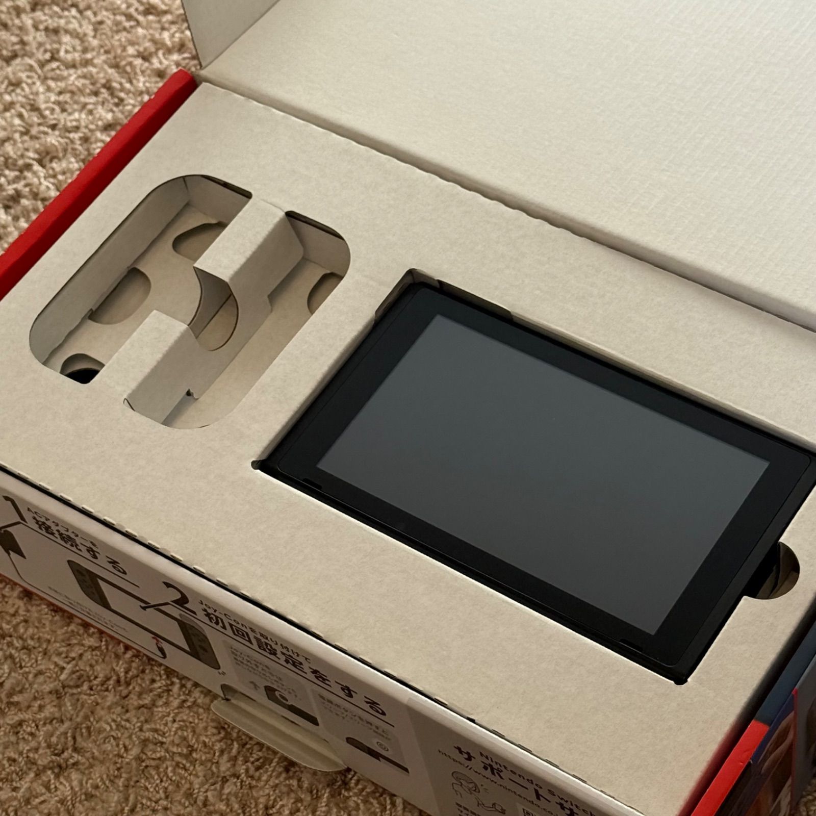 12-045 Switch 本体 バッテリー強化版 グレー 箱付き - メルカリ