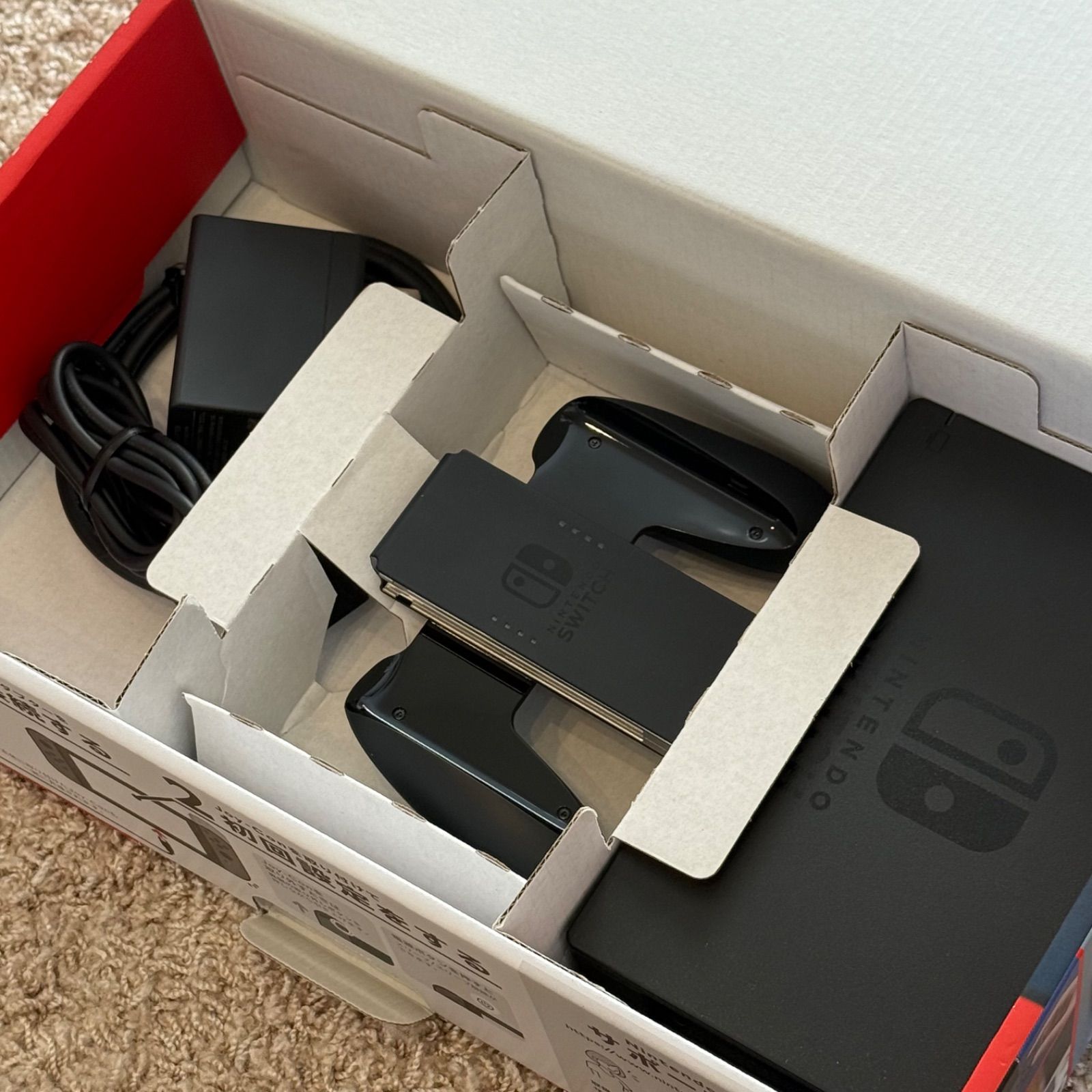 12-045 Switch 本体 バッテリー強化版 グレー 箱付き - メルカリ