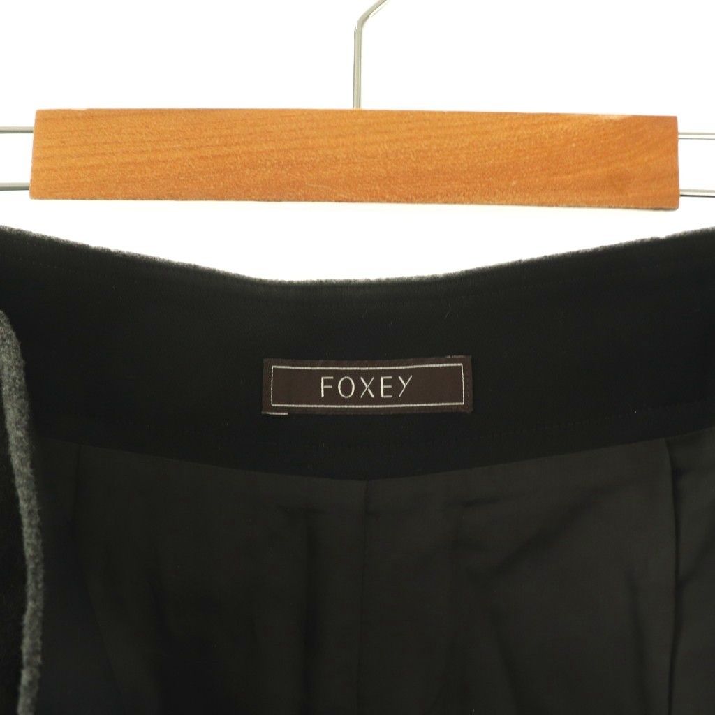 フォクシー FOXEY カシミヤブレンドショートパンツ 42 グレー 42355