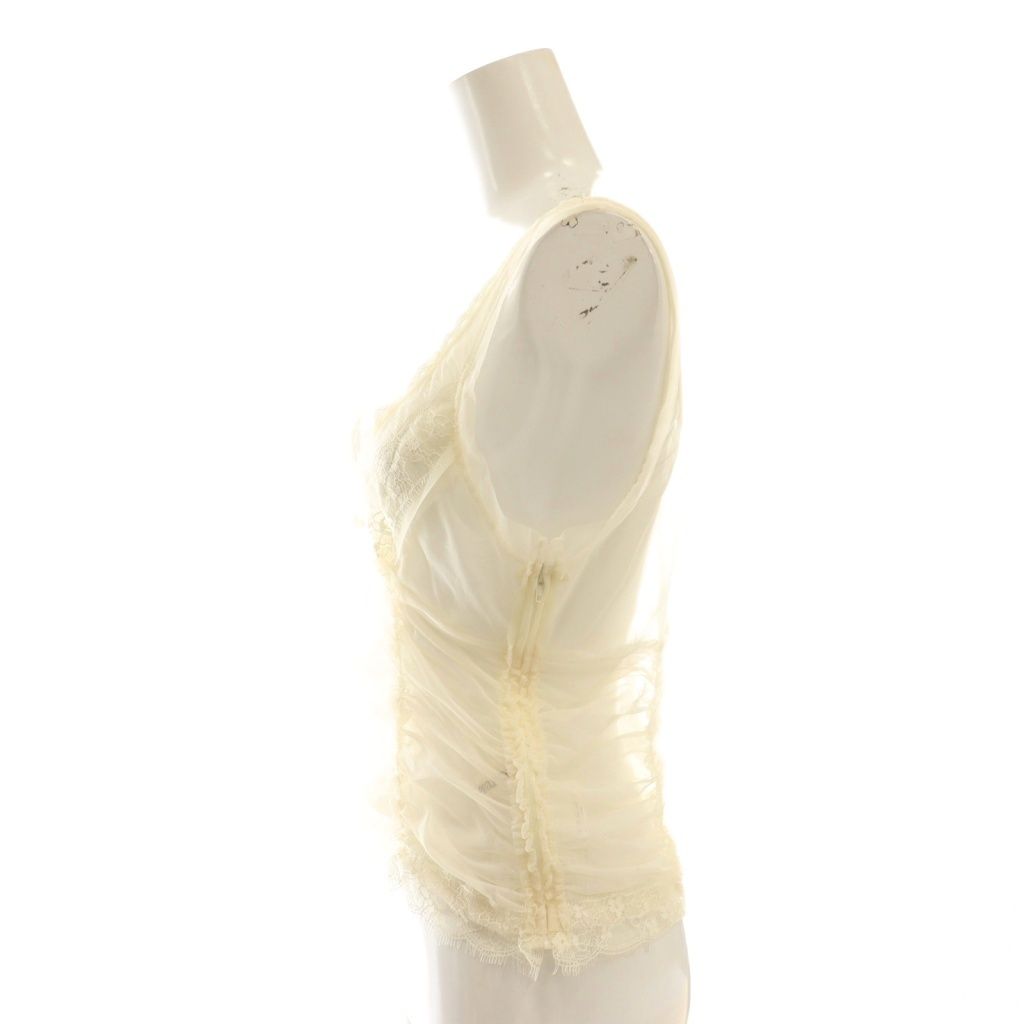  プランクプロジェクト PRANK PROJECT 25 SS ビスチェレイヤードレーストリムトップ タンクトップ シアー F ペールオレンジ CX OS タンクトップ トップス