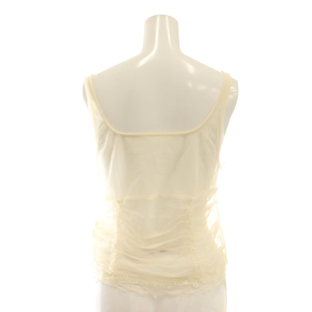 プランクプロジェクト PRANK PROJECT 25 SS ビスチェレイヤードレーストリムトップ タンクトップ シアー F ペールオレンジ CX OS