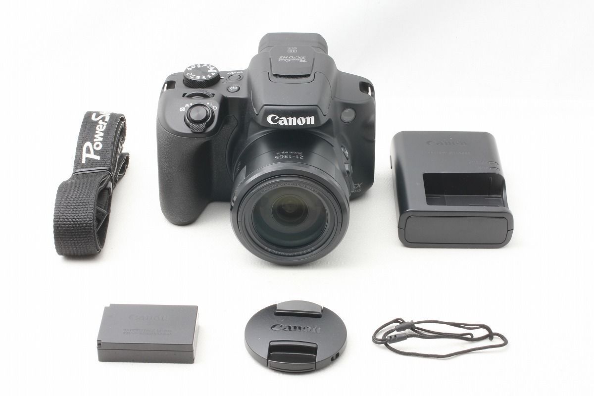 キヤノン CANON PowerShot SX70 HS ブラック ストラップ付◇49161