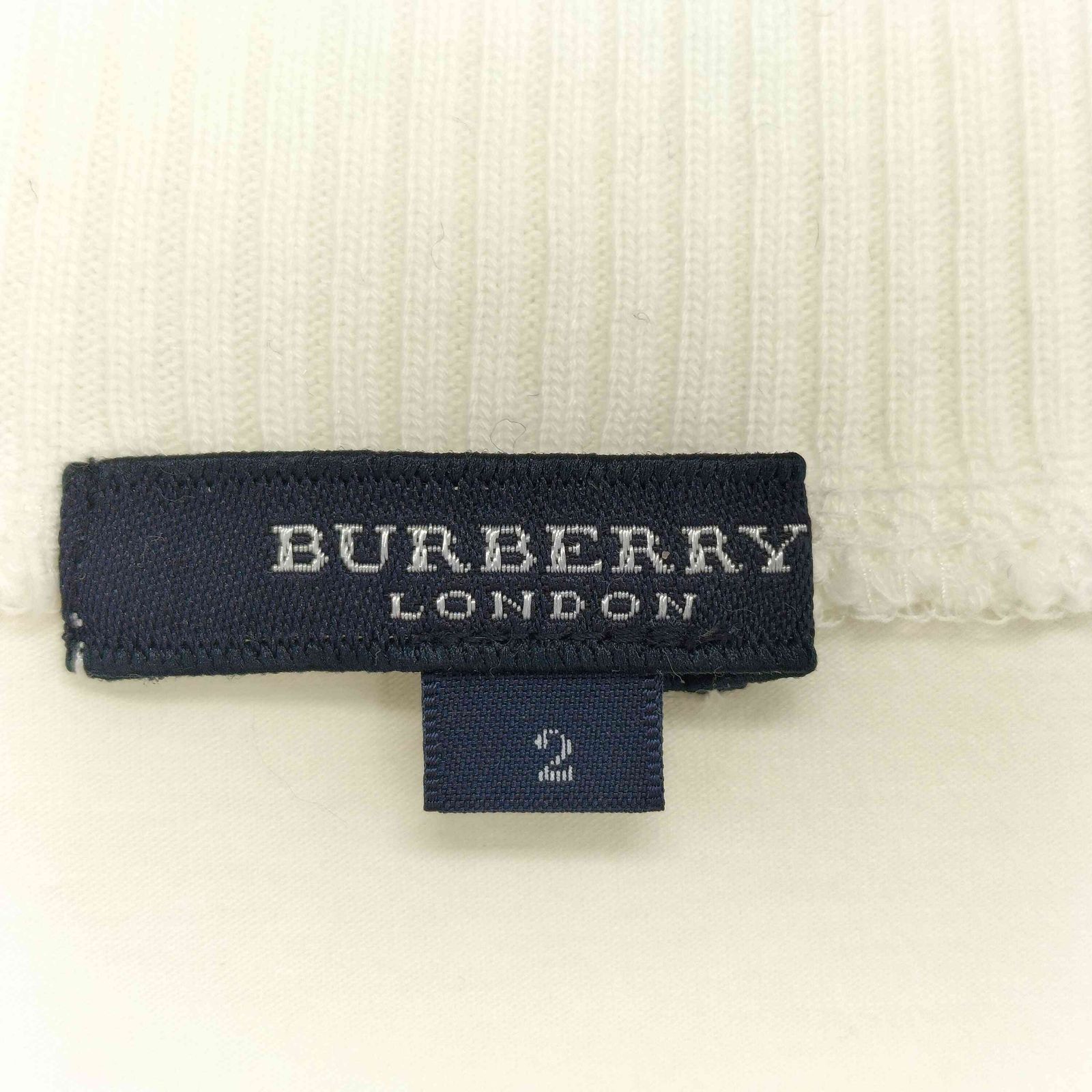 バーバリーロンドン BURBERRY LONDON ワンポイント刺繍 サイドロゴ