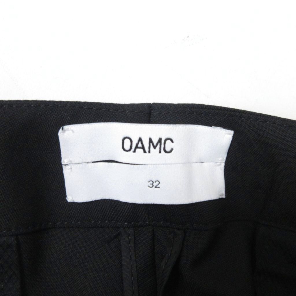 OAMC オーエーエムシー　ウール ジップトラウザー/ ボトムス 34 ブラック OAMC オーエーエムシー ウール ジップトラウザー/ ボトムス 34