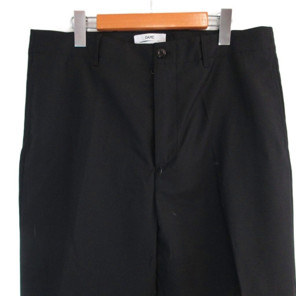 OAMC オーエーエムシー　ウール ジップトラウザー/ ボトムス 34 ブラック OAMC オーエーエムシー ウール ジップトラウザー/ ボトムス 34 ブラック
