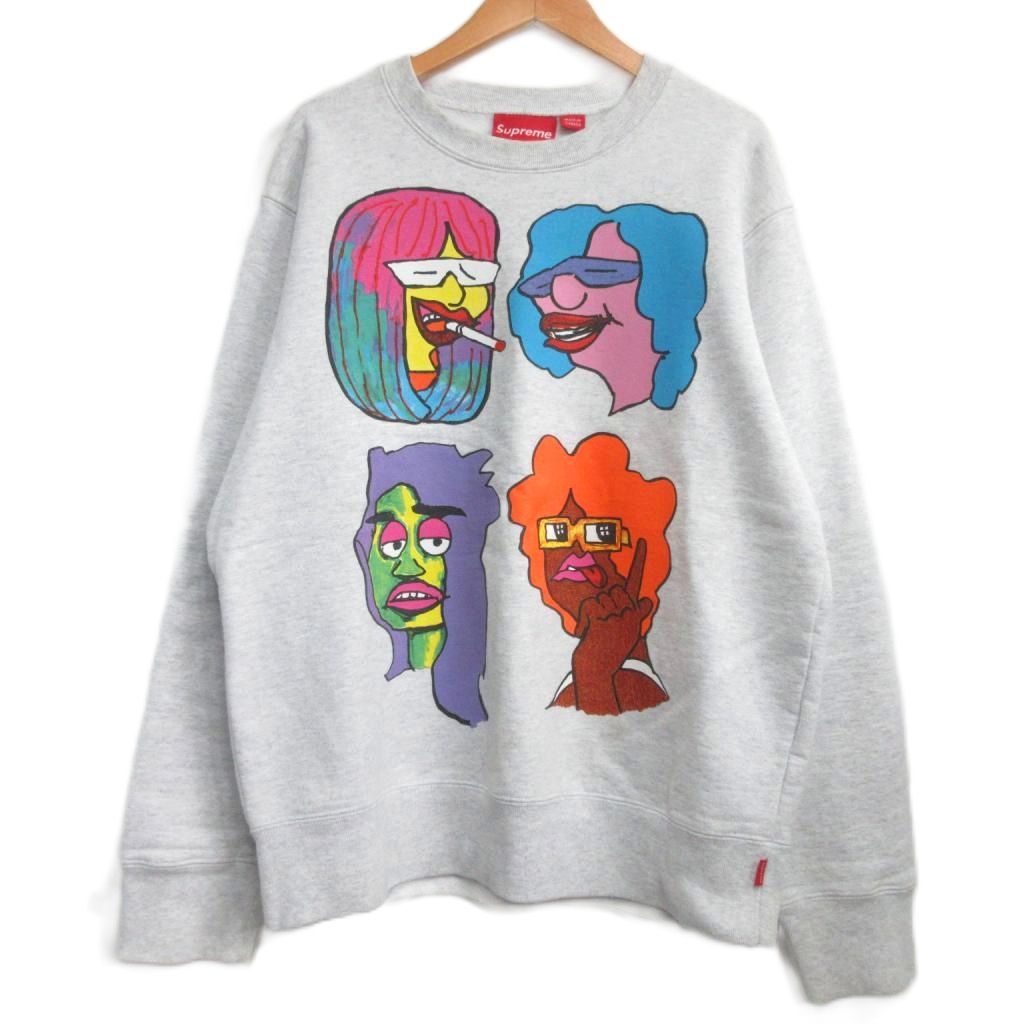 シュプリーム SUPREME 17AW Gonz Heads Crewneck マークゴンザレス