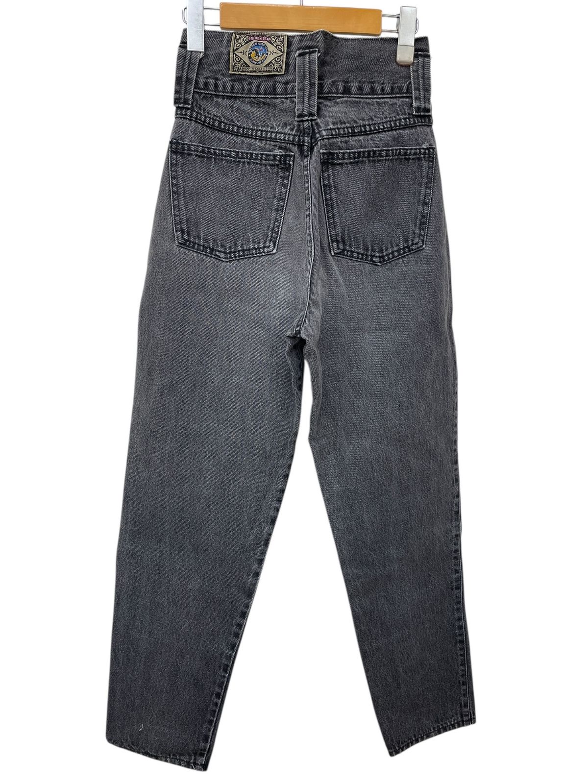 GOLDEN STAR ゴールデンスター ハイウエスト デニムパンツ ジーンズ B-12 5 6 ブラック レディース 028