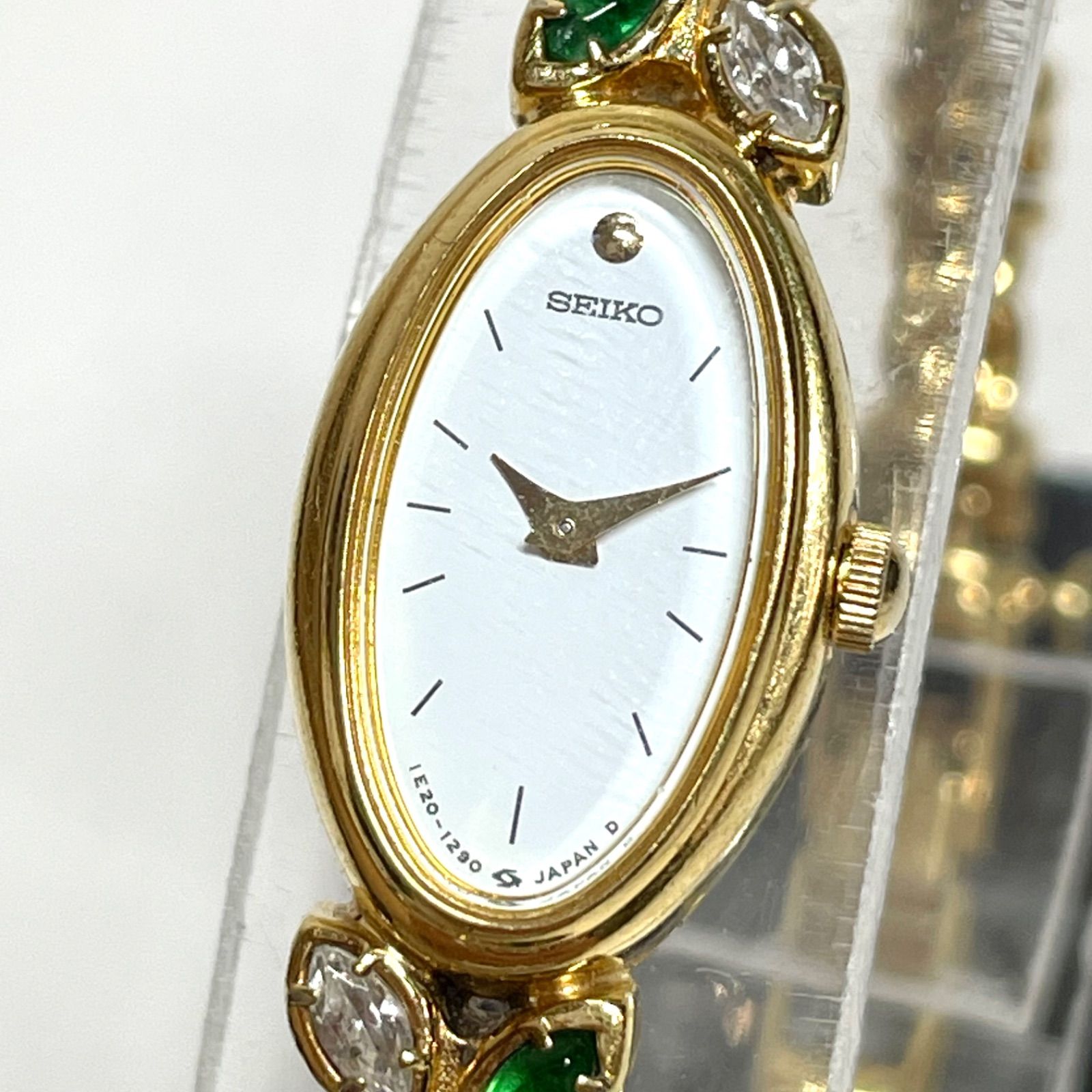 Seiko セイコー 1E20-6190 ゴールド クオーツ レディース USED】SEIKO セイコー 1E20-6190 クォーツ 腕時計 レディース ゴールド