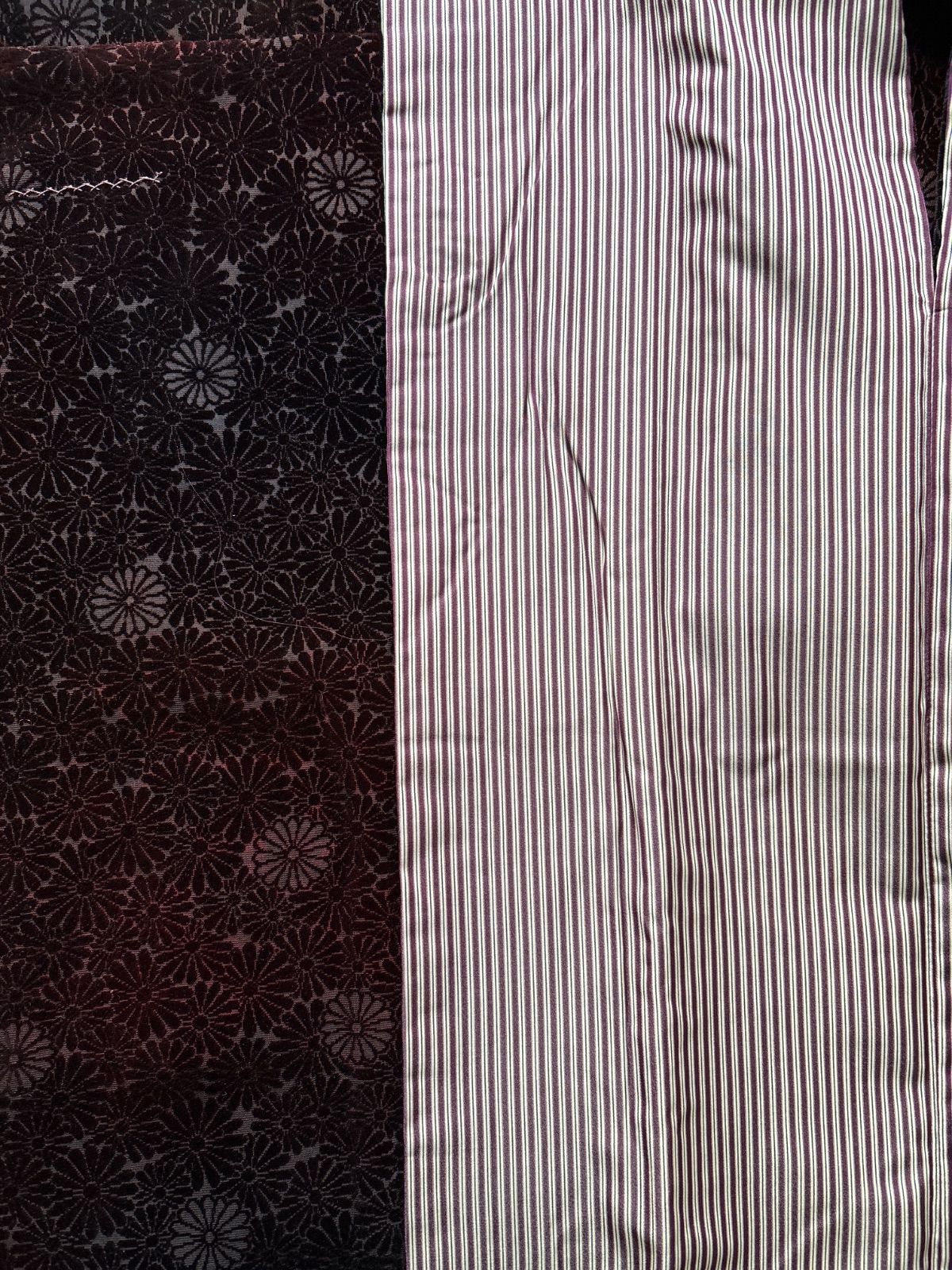 輪奈ビロードコート 地紋菊