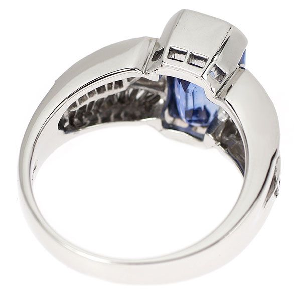 Pt900 サファイア ダイヤモンド リング 5.17ct 1.28ct - メルカリ