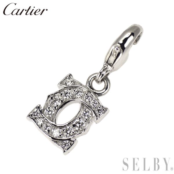 カルティエ K18WG ダイヤモンド チャーム兼ペンダントトップ 2C - メルカリ