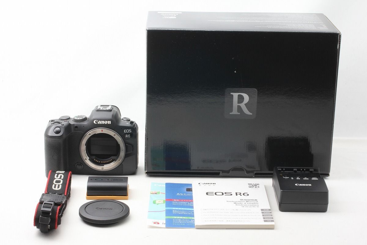 キヤノン Canon EOS R6 ボディ ブラック 付属品完備 元箱 ミラーレス