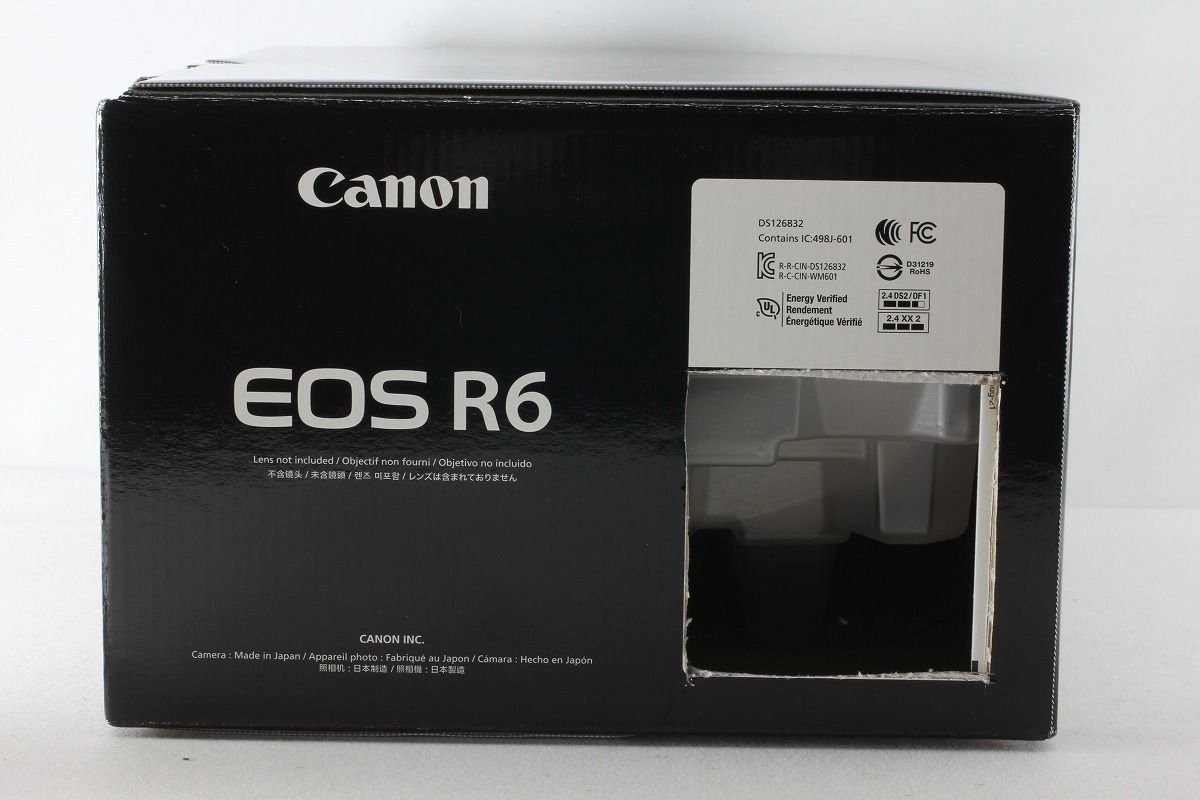 キヤノン Canon EOS R6 ボディ ブラック 付属品完備 元箱 ミラーレス