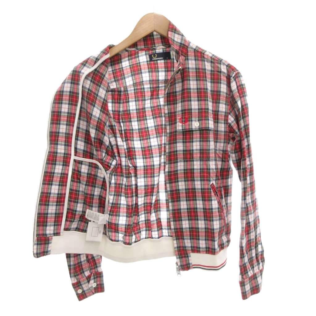 フレッドペリー FRED PERRY ショートブルゾン ジャケット XS チェック