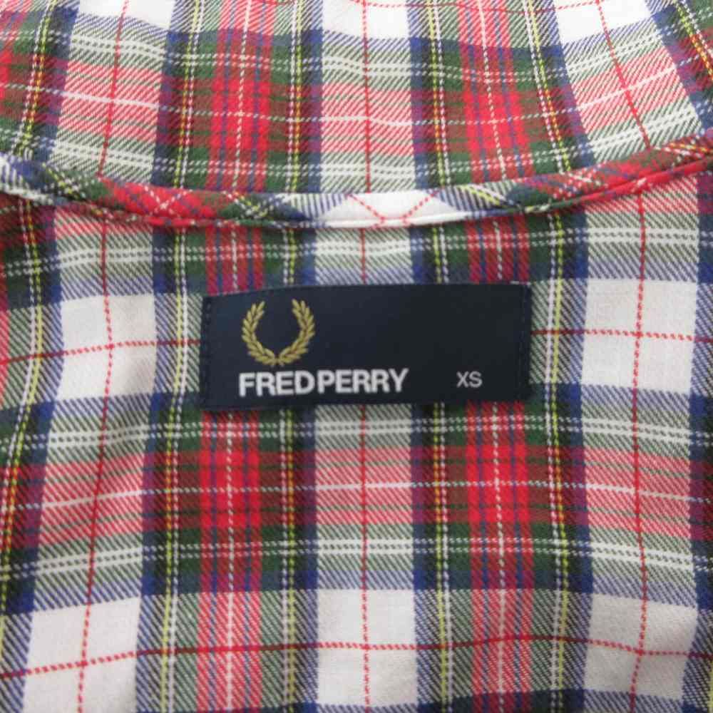 フレッドペリー FRED PERRY ショートブルゾン ジャケット XS チェック