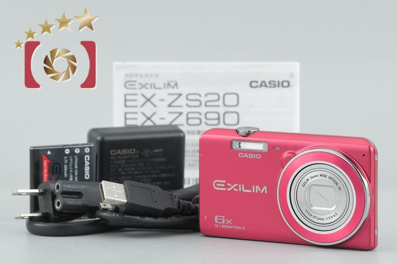 CASIO カシオ 【】CASIO カシオ EXILIM オンライン EX-ZS20 レッド