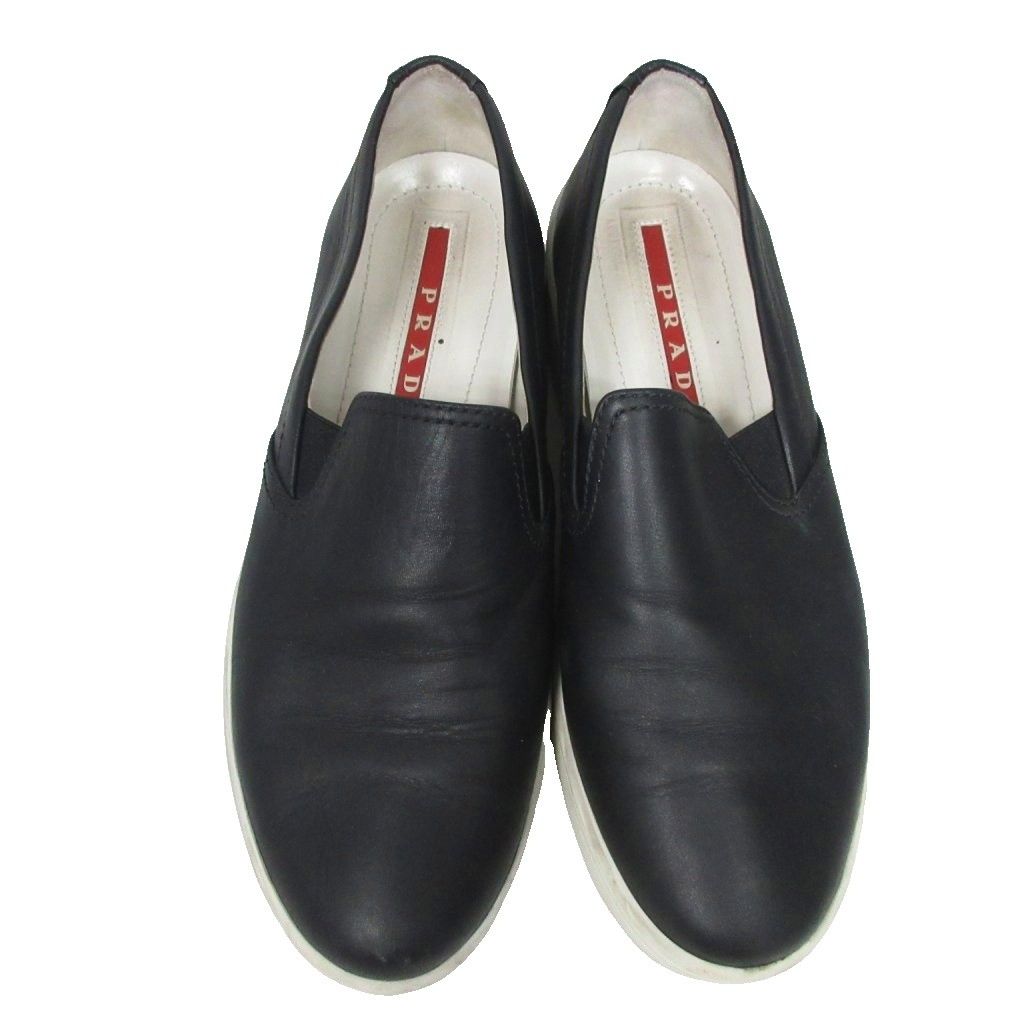 プラダスポーツ PRADA SPORT レザー スリッポン シューズ スニーカー