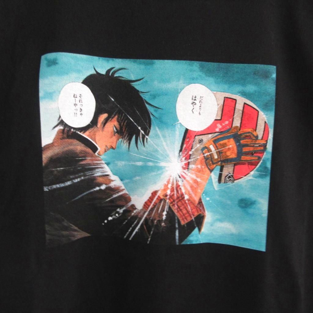SHOEI × バリバリ伝説 コラボ 美品 プリント Tシャツ M 黒 ブラック