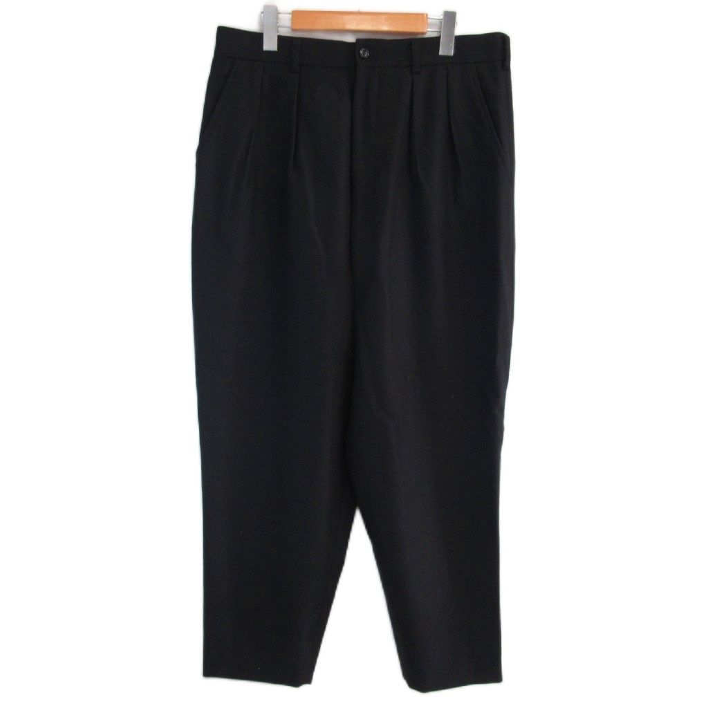 【美品】 ブラック コムデギャルソン ウール サルエル ワイド パンツ S コムデギャルソンオム COMME des GARCONS HOMME 美品 19AW 日本製