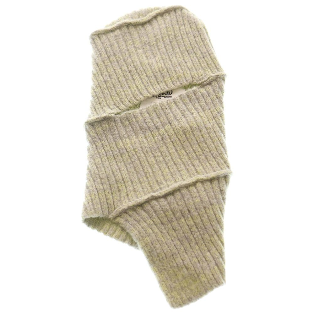 MM 6 Maison Margiela エムエムシックスメゾンマルジェラ アルパカ混 ウール クラバ フードウォーマー ベージュ