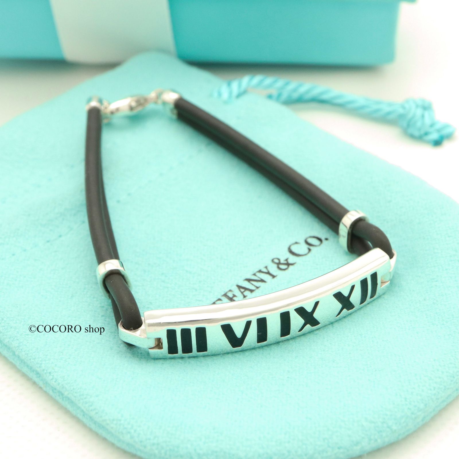 美品】ティファニー TIFFANY&Co. アトラス ニューメリック ラバー