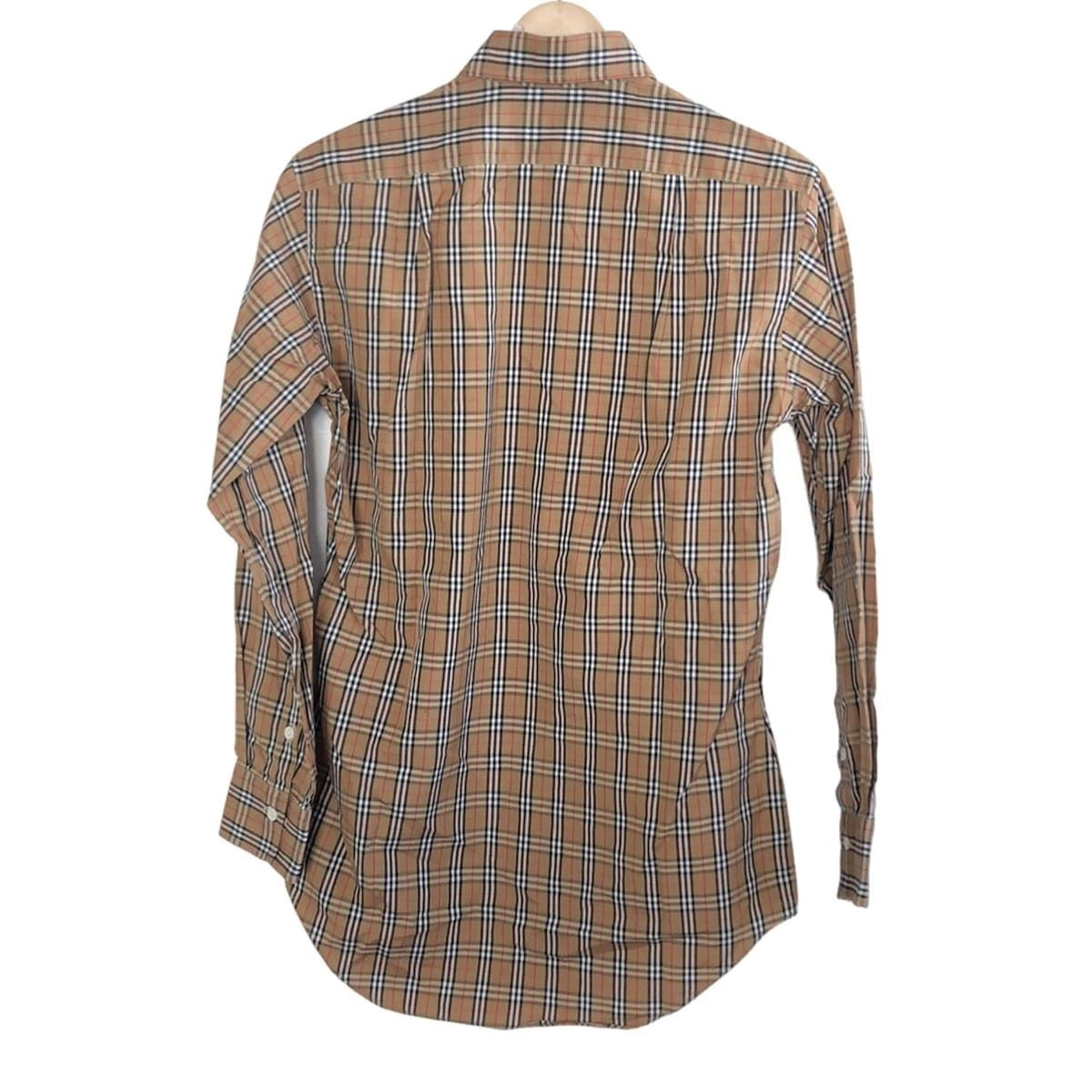 Burberry s バーバリーズ 長袖シャツブラウス サイズA 37-79 レディース - ブラウン×黒×マルチ チェック柄