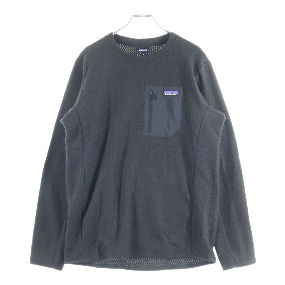 パタゴニア R 1 Air Crew 1エアクルー フリースクルーネック トレーナー ブラック 40235