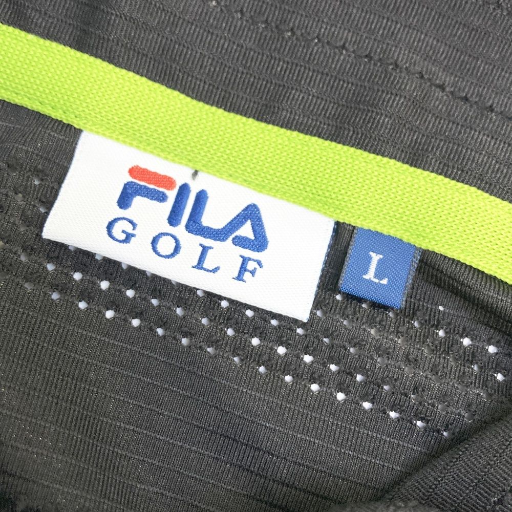FILA GOLF フィラゴルフ サイズ：L 半袖ポロシャツ ゴルフウェア 半袖 ボタンダウン ポロシャツ メンズ半袖ポロシャツ 在庫処分! メンズ L サックス 744647G 安い商品を