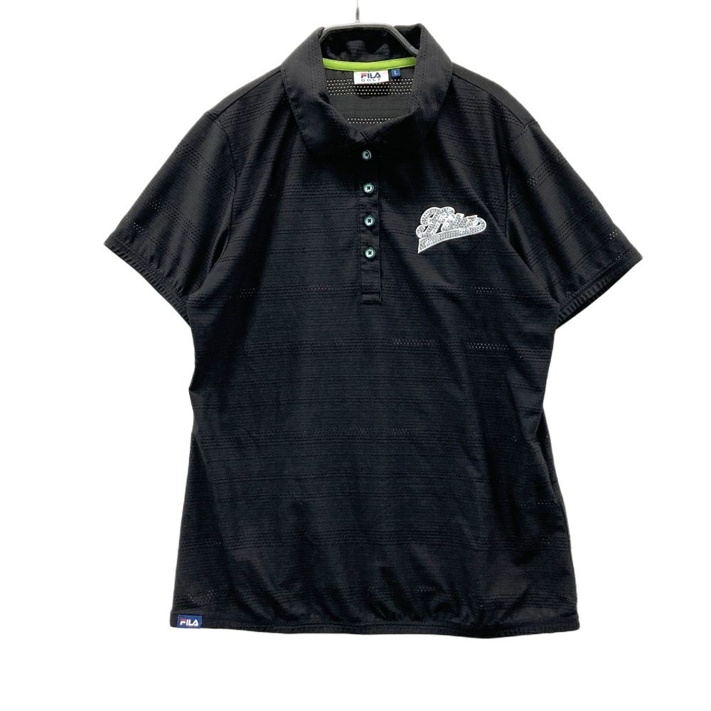 FILA GOLF フィラゴルフ サイズ：L 半袖ポロシャツ ゴルフウェア 半袖 ボタンダウン ポロシャツ メンズ半袖ポロシャツ 在庫処分! メンズ L サックス 744647G 安い商品を