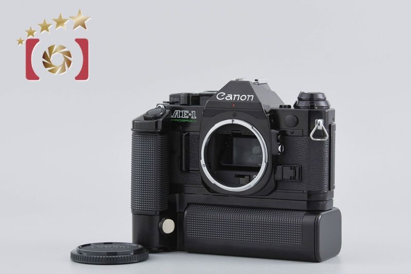 Canon キヤノン AE-1 PROGRAM ブラック MA モータードライブ MF フィルム一眼レフカメラ