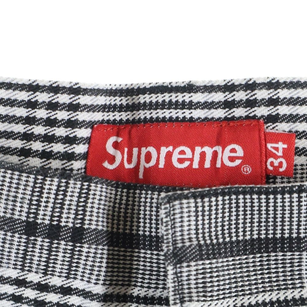 シュプリーム　supreme チェック　チノパンツ　34 SUPREME (シュプリーム) 14AW Work Pant グレンチェック ワークパンツ