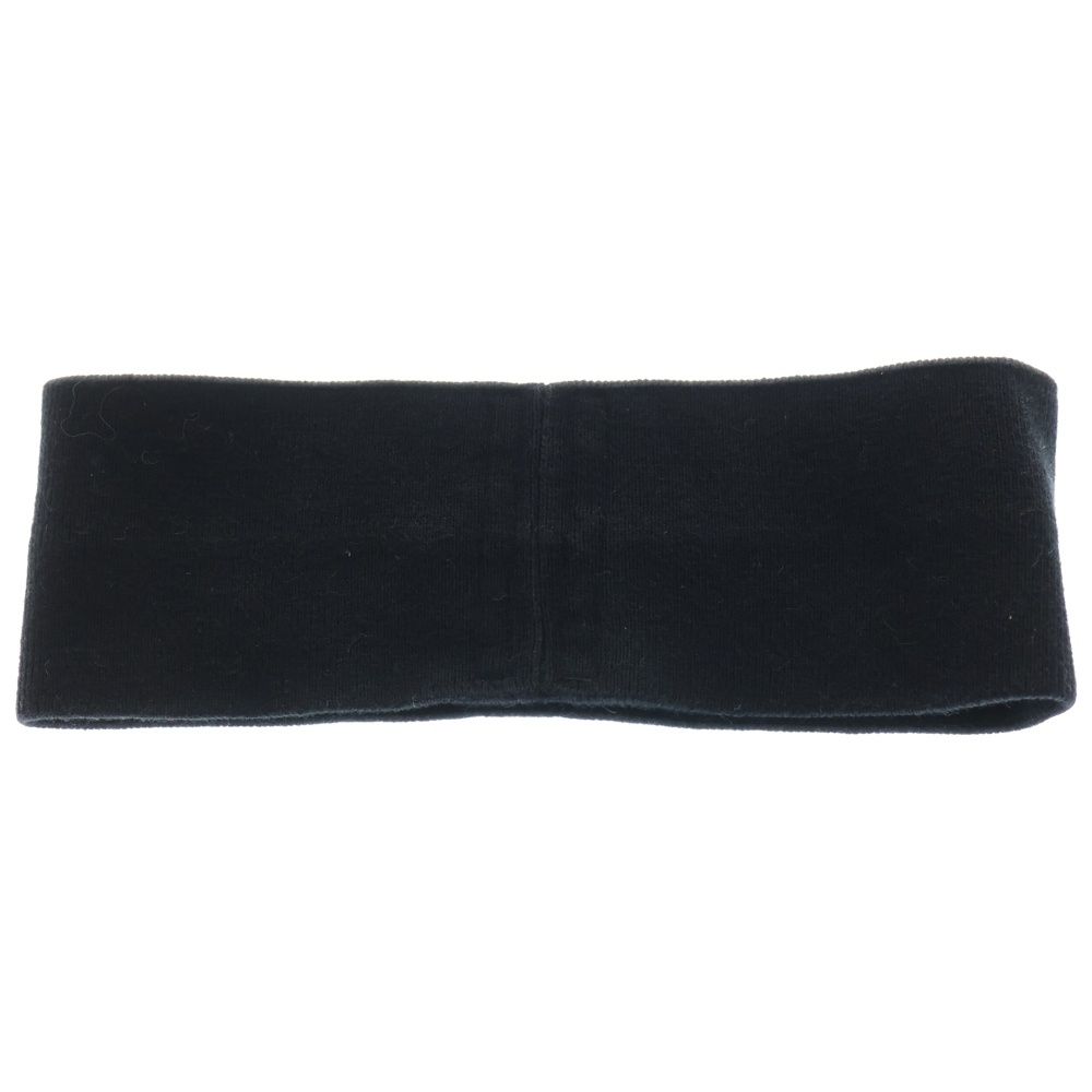 Rick Owens リックオウエンス ロゴジャガード コットンニット ヘアバンド ブラック -KP 5