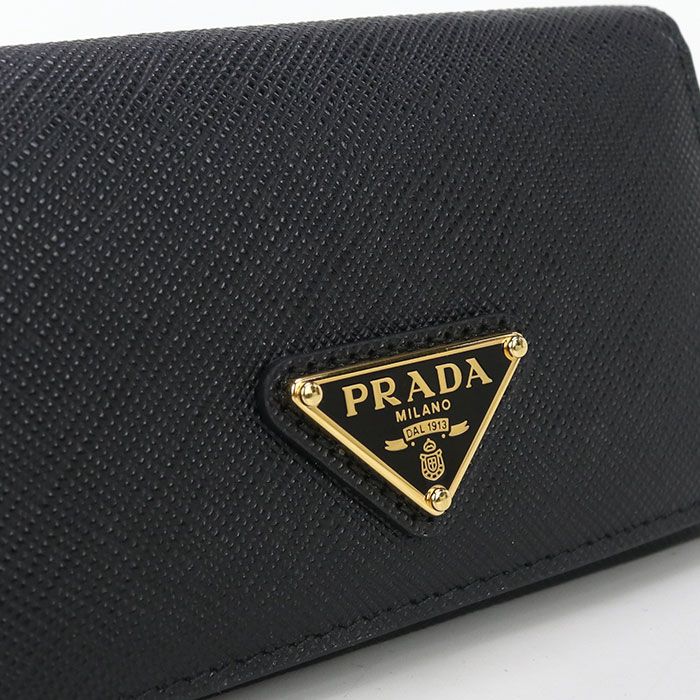  PRADA プラダ カードケース サフィアーノトライアングル 名刺入れ レザー レディース 名刺入れ 小物