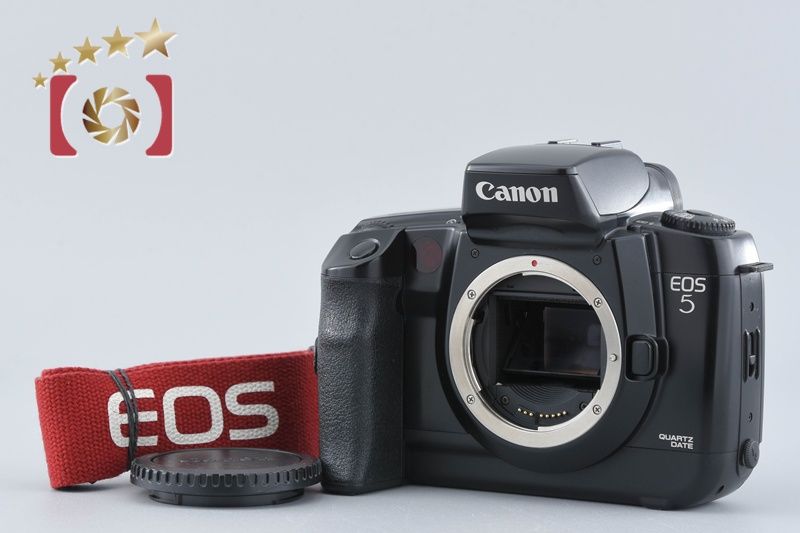 完動品！232 Canon EOS5 フィルムカメラ！ Canon EOS 5 一眼レフフィルムカメラ キャノン レンズ2個セット a483