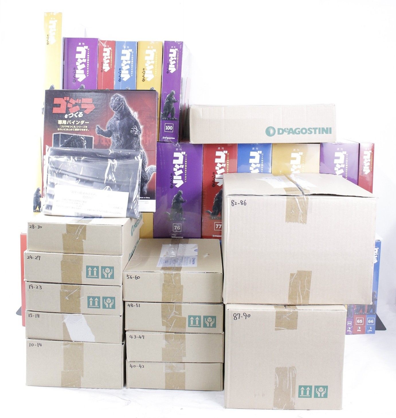未組立 デアゴスティーニ ゴジラをつくる 1-100巻 特典 付き 模型