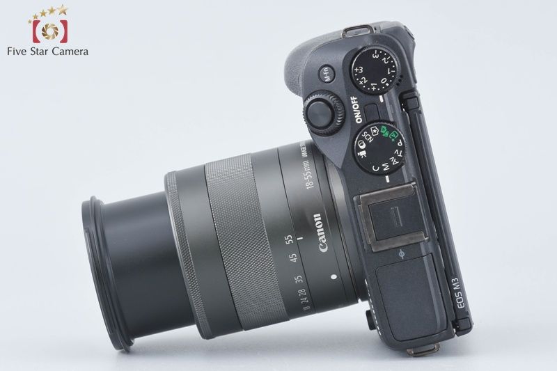 Canon キヤノン 【中古】Canon キヤノン EOS M3 ブラック EF-M 18-55mm