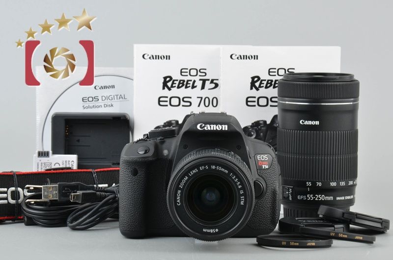 Canon キヤノン EOS Rebal T 5 i ダブルズームキット 海外版 デジタル一眼レフカメラ
