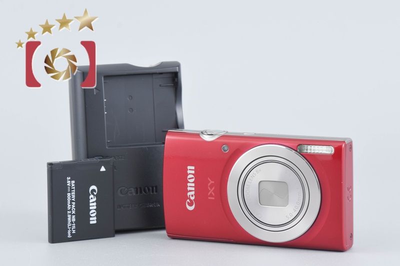 Canon キヤノン 【中古】Canon キヤノン IXY 180 レッド コンパクト