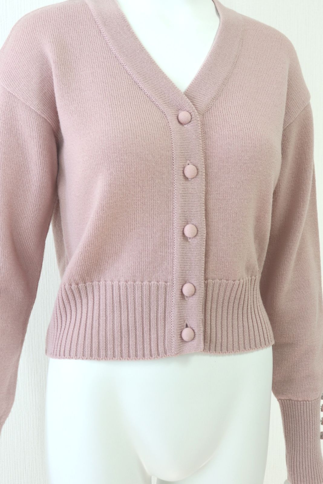 Rene ウールニットボタンカーディガン 6132460 2021年商品 ピンク ルネ