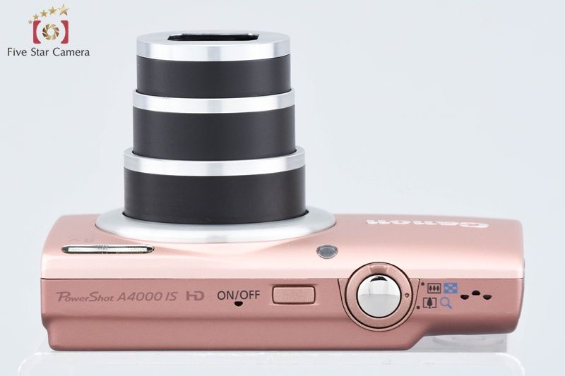 Canon PowerShot A4000 IS ピンク キヤノン、8倍ズームで1万4,000円の「PowerShot A4000 IS」など